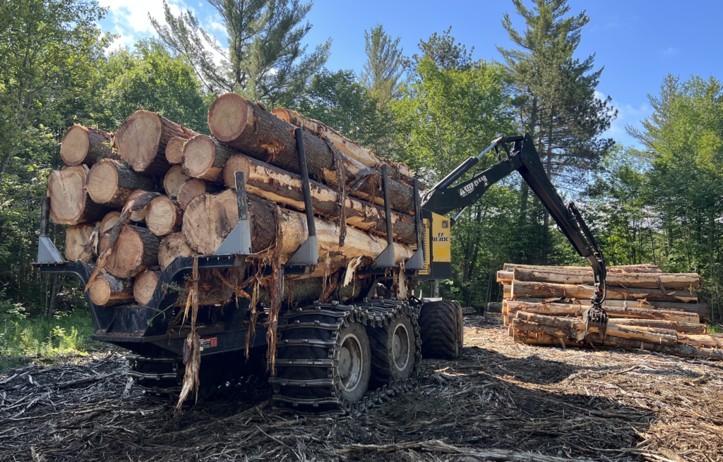 forwarder working logging operation in New Hampshire